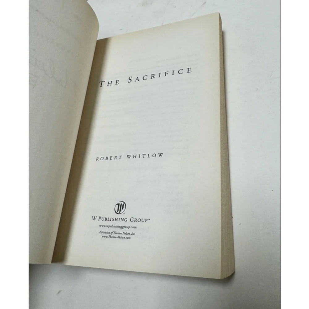 Sacrifice by Robert Whitlow (2002, Trade Paperback) SIGNED